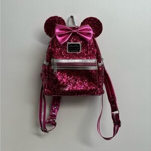 Disney Parks Mini Sequined Loungefly Backpack